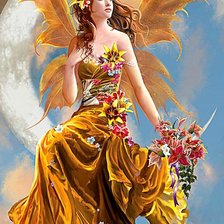 Схема вышивки «фея осени»