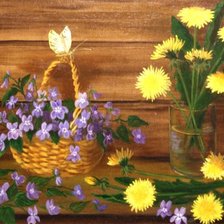 Схема вышивки «весенний натюрморт»