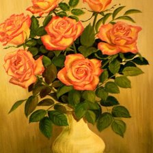 Схема вышивки «букет роз»