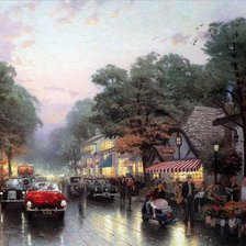 Схема вышивки «городской пейзаж»