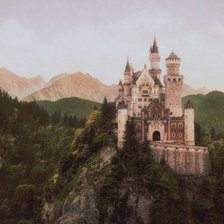 Схема вышивки «Нойшванштайн»