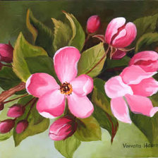 Схема вышивки «яблоневый цвет»