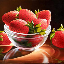 Схема вышивки «клубничка»