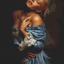 Схема вышивки «девушка»