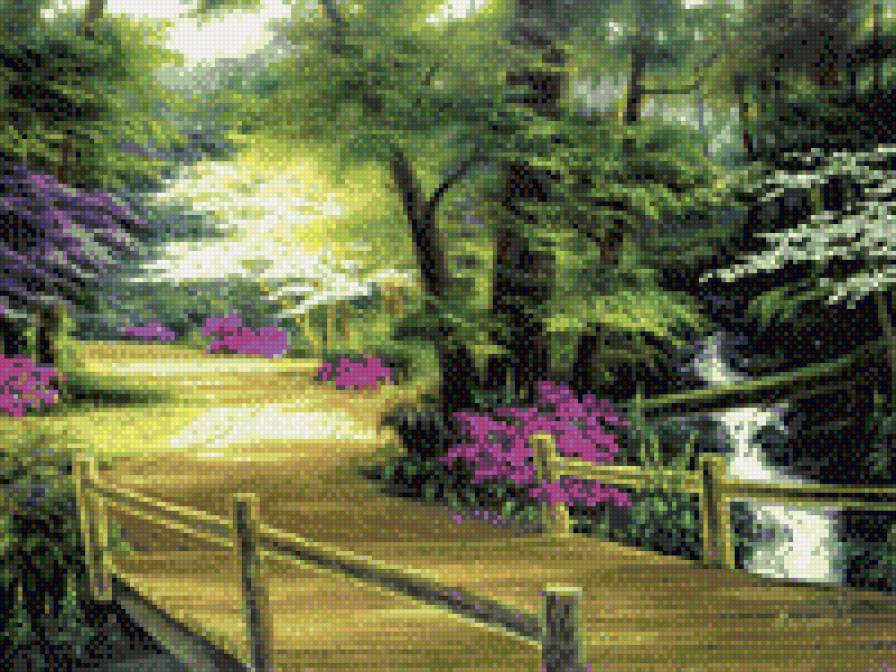 мостик - пейзаж - предпросмотр