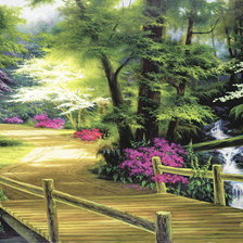 Схема вышивки «мостик»