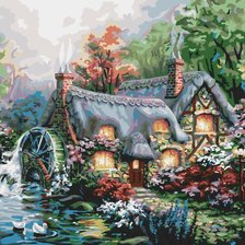 Схема вышивки «Мельница»