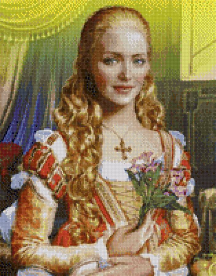 Лукреция - девушка, портрет - предпросмотр