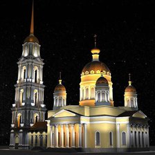 Схема вышивки «Спа́со-Преображе́нский собо́р в Рыбинске»