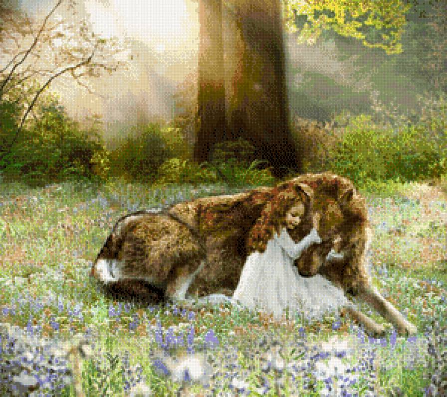 Эмоции 89 - волк, люди, дети - предпросмотр