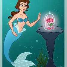 Схема вышивки «русалка»