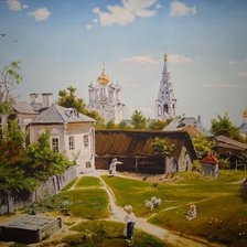 Схема вышивки «Москвский дворик»