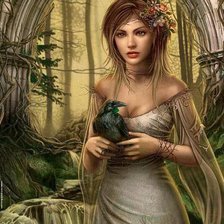 Схема вышивки «нимфа»