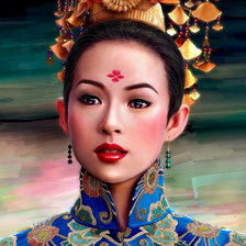 Схема вышивки «восточная принцесса»