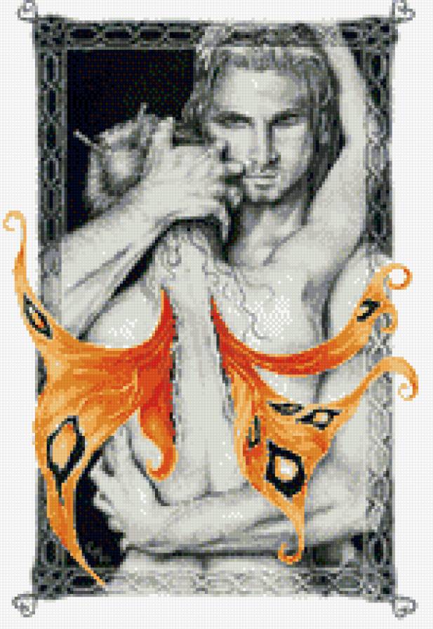 мужчина и женщина - двое, пара, страсть, черно-белое, роман, влюбленные, фентези, любовь - предпросмотр