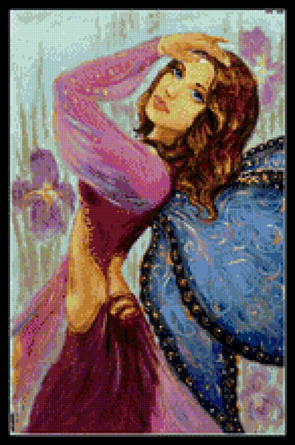 женский образ - бабочка, женщина, люди, фентези, портрет, девушки - предпросмотр