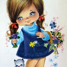 Схема вышивки «девочка»