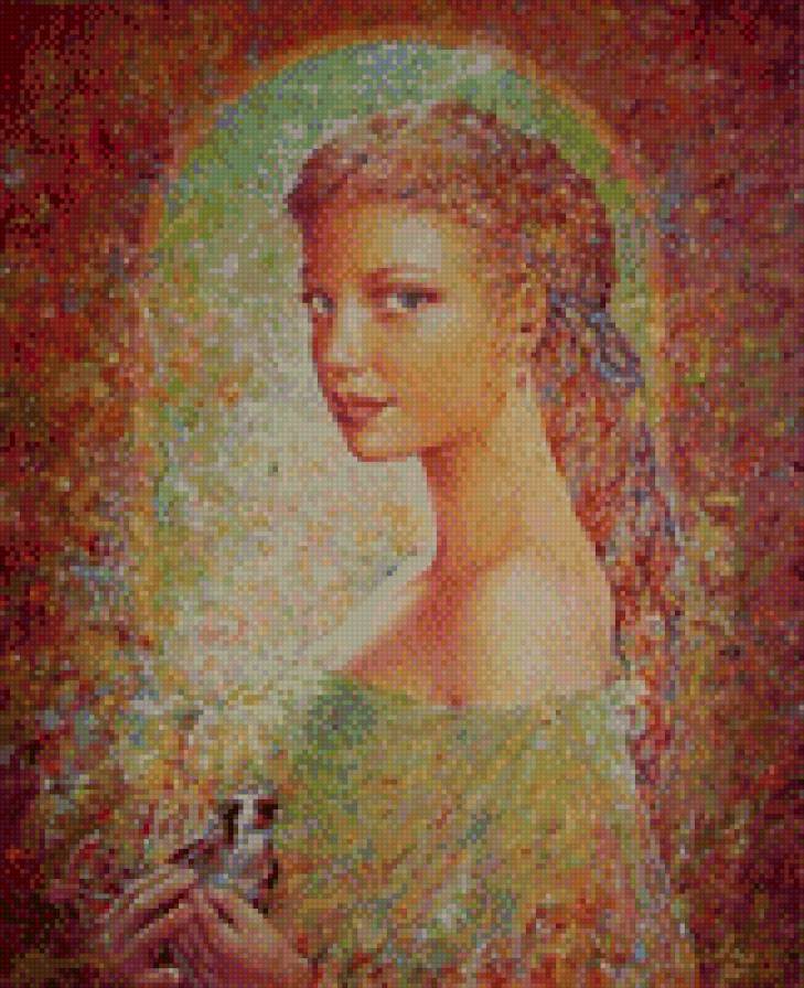 Красавица - девушка, портрет - предпросмотр