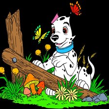 Схема вышивки «долматин»