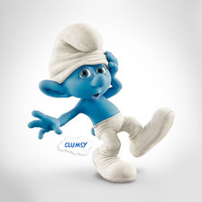 Схема вышивки «смурф»