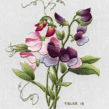 Схема вышивки «душистый горошек»