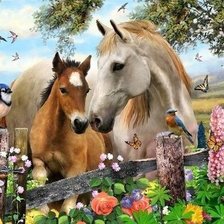 Схема вышивки «лошади»