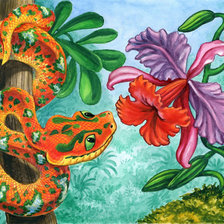 Схема вышивки «змеючка»