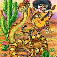 Схема вышивки «змейка»