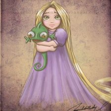 Схема вышивки «рапунцель»