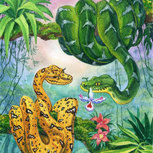 Схема вышивки «змейки»