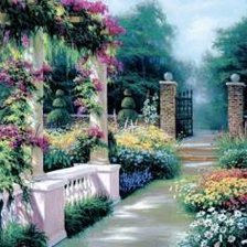 Схема вышивки «пейзаж»