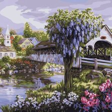 Схема вышивки «Пейзаж»