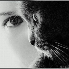 Схема вышивки «Взгляд»