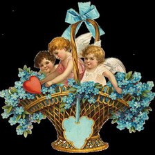 Ангелочки в корзине