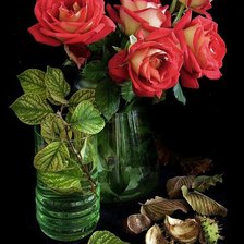 Схема вышивки «Натюрморт с розами»