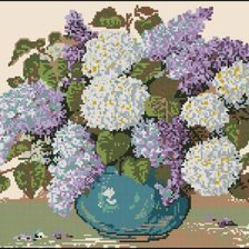 Схема вышивки «Сирень»