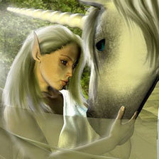 Схема вышивки «единорог»