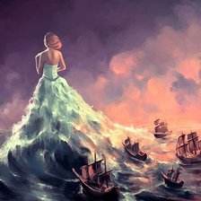 Схема вышивки «Море»