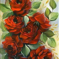 Схема вышивки «картина розы»