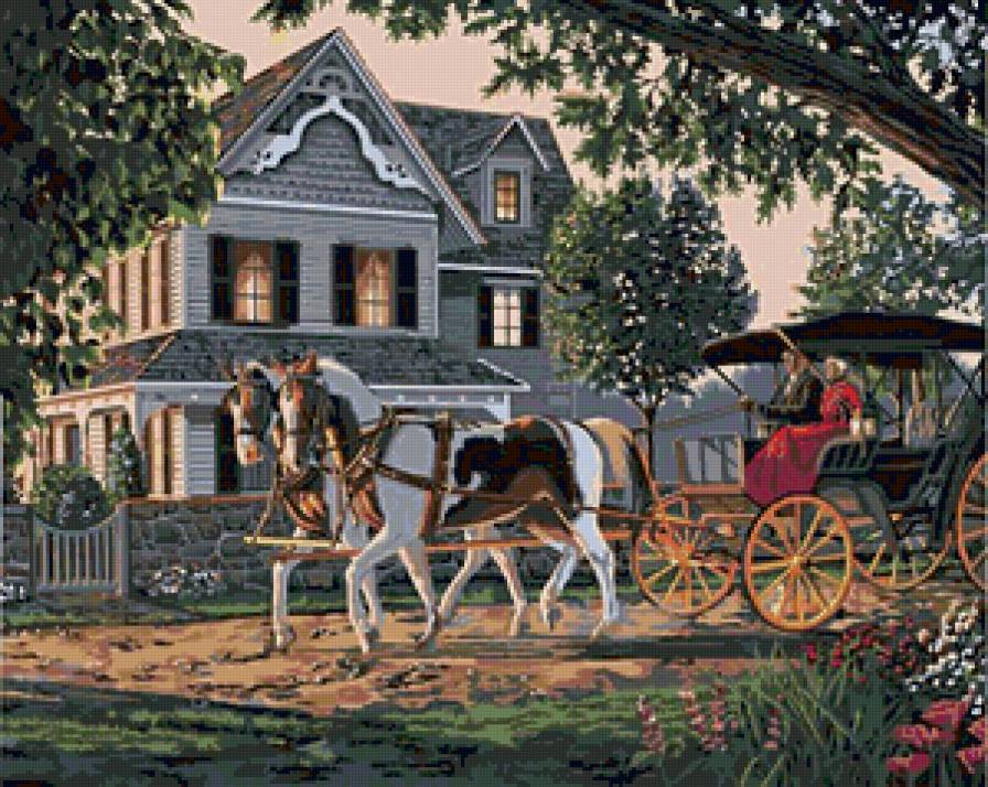 Серия домики - природа, пейзаж - предпросмотр