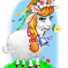 Схема вышивки «красотка»