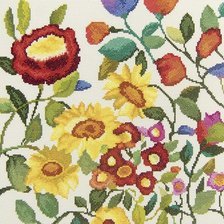 Схема вышивки «цветочный калейдоскоп»