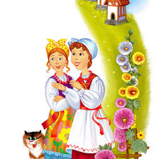 Схема вышивки «кумушки»