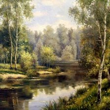 Схема вышивки «75% лесная чаща»