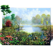 Схема вышивки «Времена года. Художник Peter Motz»