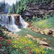 Схема вышивки «картина лари дика»