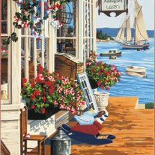 Схема вышивки «На веранде»