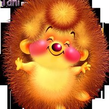 Схема вышивки «веселый ежик»