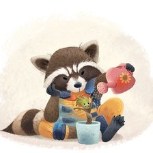 Схема вышивки «Я есть Грут»