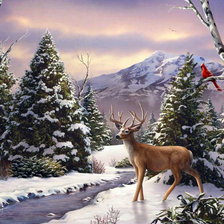 Схема вышивки «У пруда»